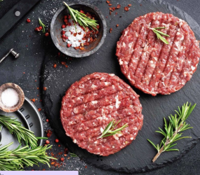 Thịt Bò Burger Úc Carne Meats Raw (1 miếng)