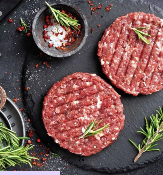 Thịt Bò Burger Úc Carne Meats Raw (1 miếng)